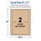 Avery Kraft Brown Invitation Cards, 5" x 7" Rectangle Rounded Corners
